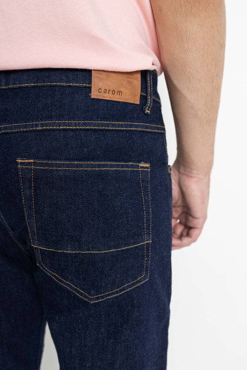 Darkwash Tapered Fit Jeans