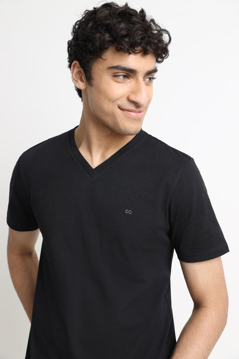 The Black V Neck T-Shirt