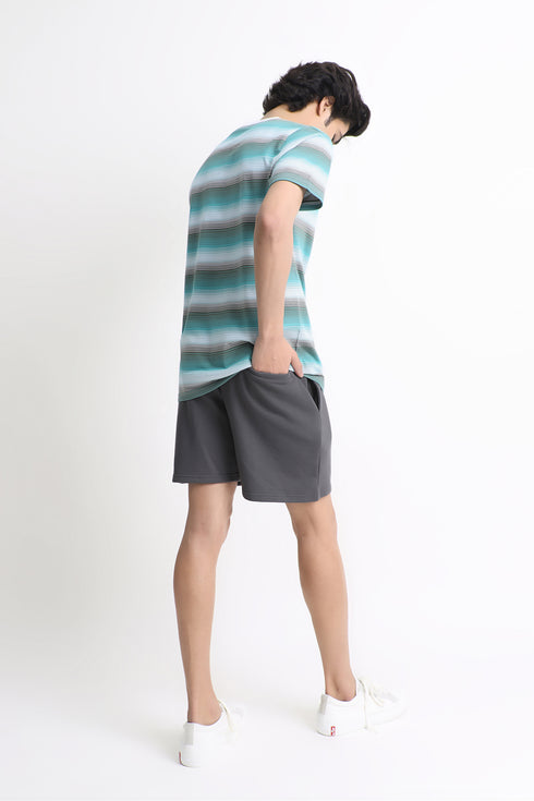 Teal Stripes T-Shirt