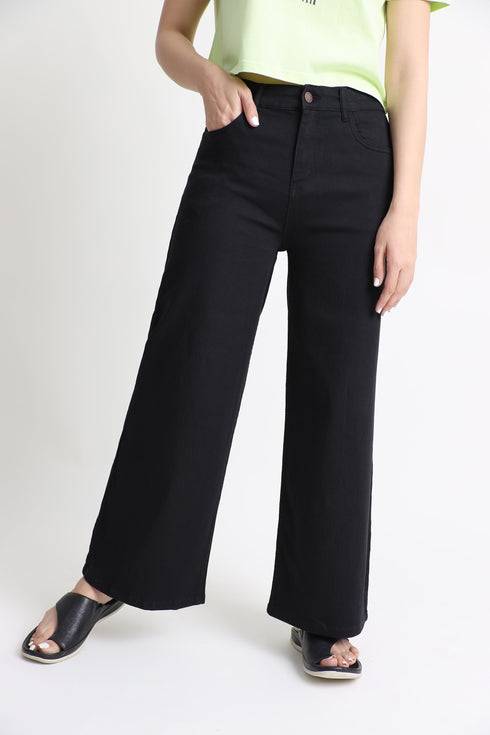 Black Wide Leg Jeans