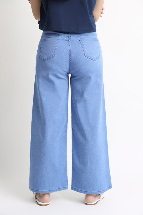 The Blue Wide Leg Jeans