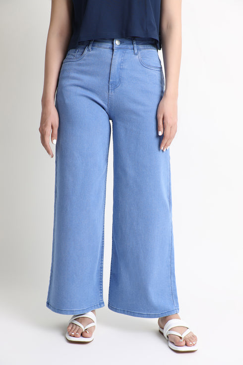 The Blue Wide Leg Jeans