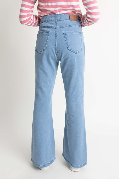 The Light Wash Boot Cut Jeans