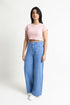 Pink Fitted Cropped T-Shirt