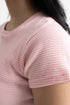 Pink Fitted Cropped T-Shirt