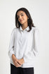 Dotted White Georgette Top