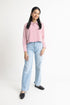 Red Striped Cropped Top