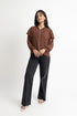Brown Georgette Top