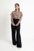 Tea Pink Printed Chiffon Top