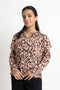 Tea Pink Printed Chiffon Top