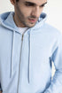 Ice Blue Zipper Hoodie