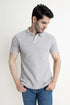 The Grey Waffle Knit Polo