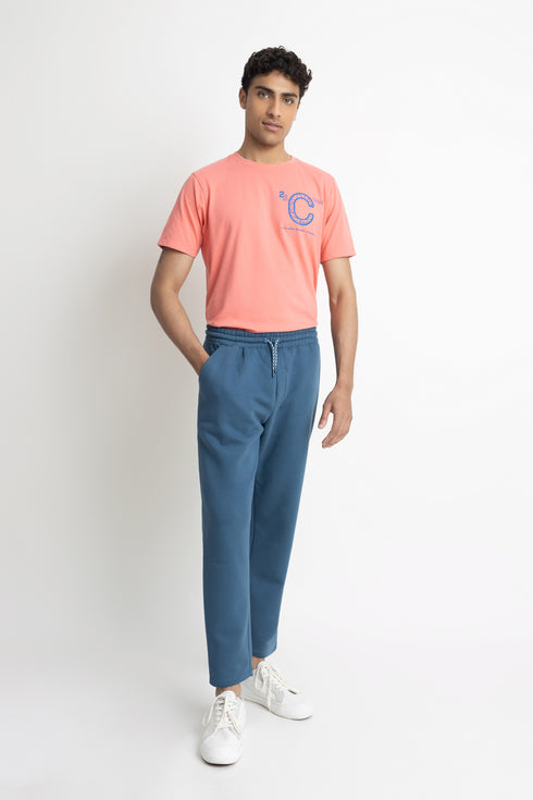 Teal Pull Up Trousers