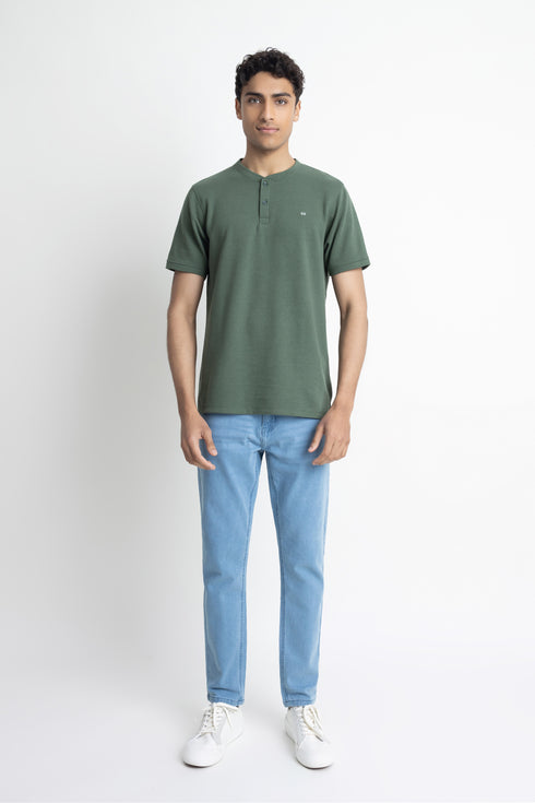 The Forest Green Henley