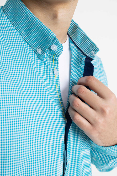 The Teal Check Shirt