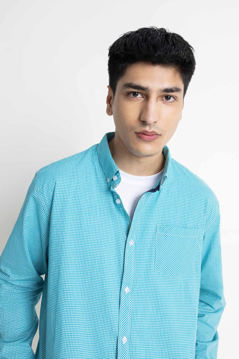 The Teal Check Shirt