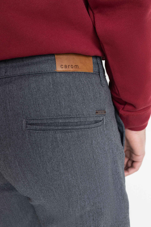 Charcoal Grey Tapered Fit Chino