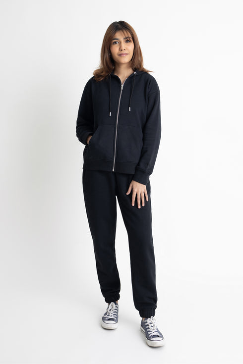 The Solid Black Hoodie