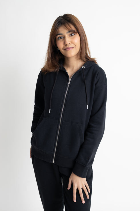 The Solid Black Hoodie