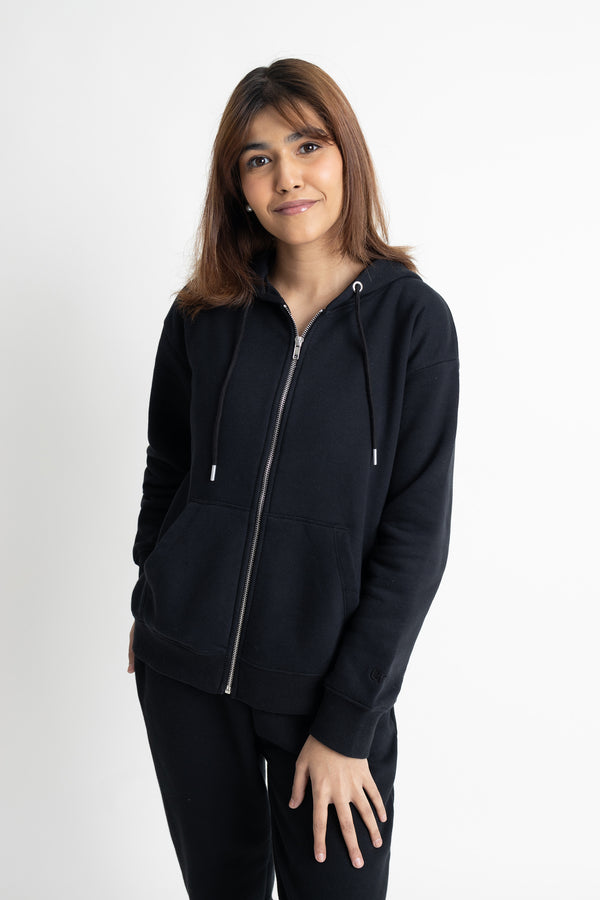 The Solid Black Hoodie