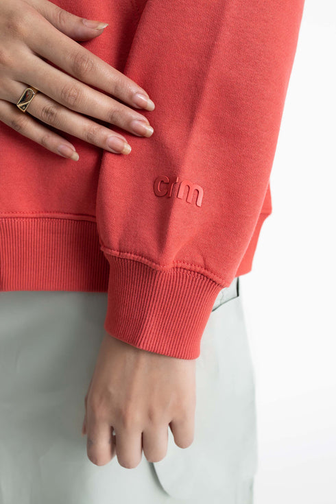 The Oversized Red Hoodie