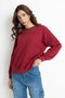 Studded Maroon Sweatshirt