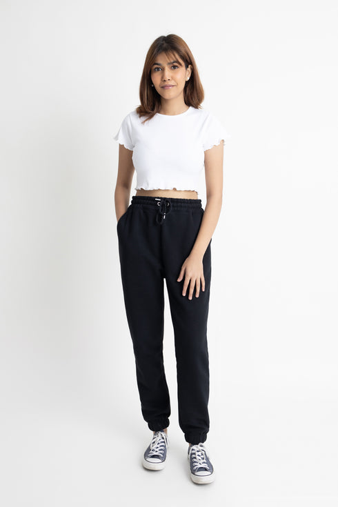 The Solid Black Jogger Pants