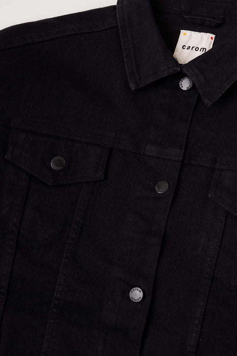 The Black Oversized Denim Jacket