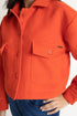 The Orange Wool Shacket