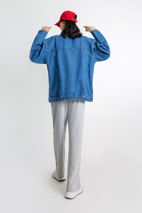 The Mid Wash Oversized Denim Jacket
