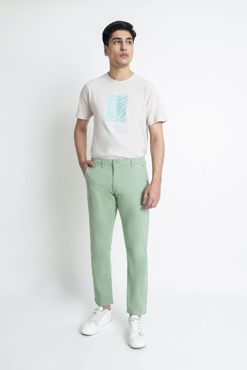 The Slim Fit Sage Green Chino