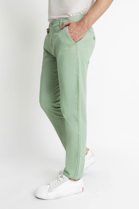 The Slim Fit Sage Green Chino