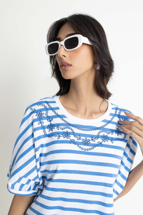 The Embroidered Kimono Tee
