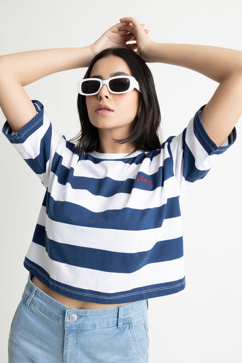 Striped Crop T-Shirt