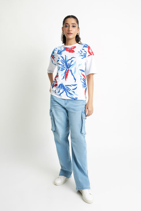 The Drop Shoulder Printed T-shirt