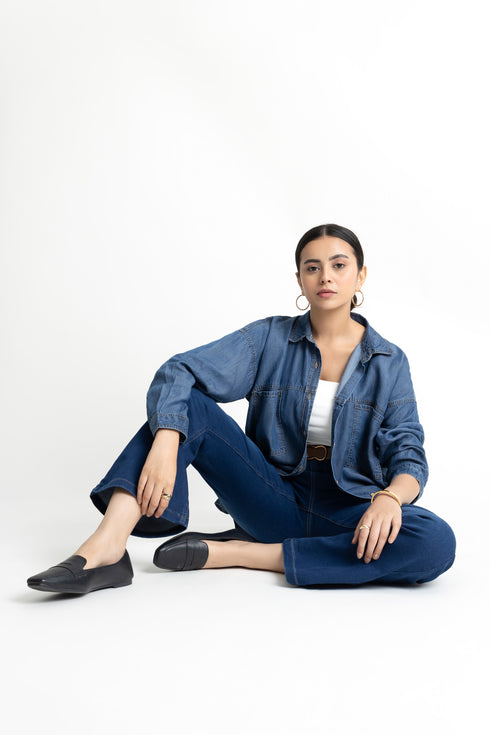 The Oversized Denim Shirt