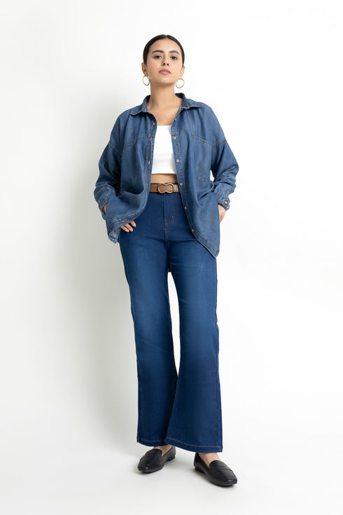 The Oversized Denim Shirt