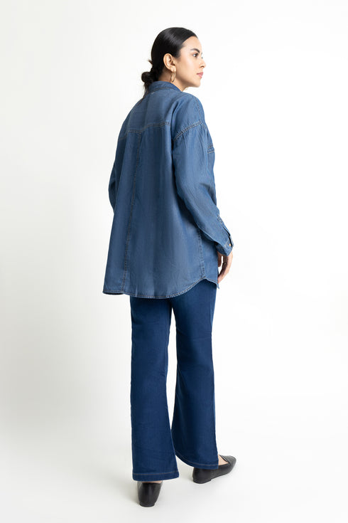 The Oversized Denim Shirt