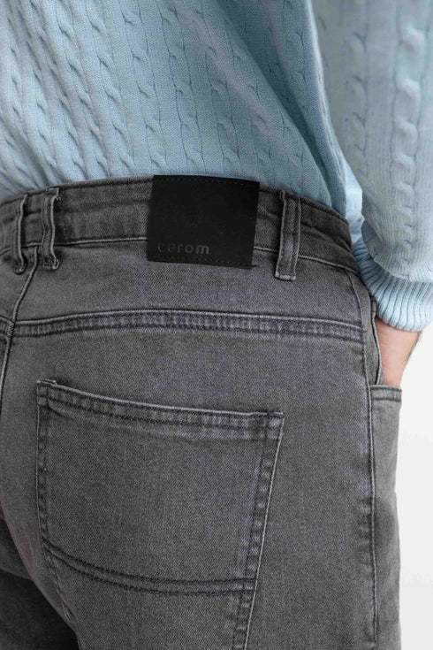 The Tapered Fit Charcoal Jeans