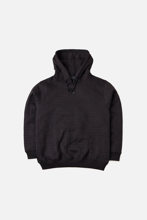 The Quilted Black Hoodie