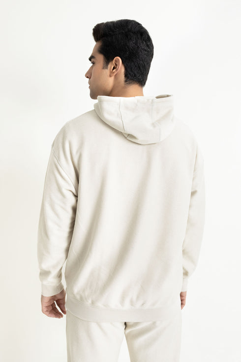 The Regular Fit Beige Hoodie