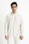 The Regular Fit Beige Hoodie