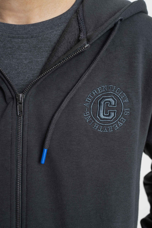 The Solid Zipper Hoodie