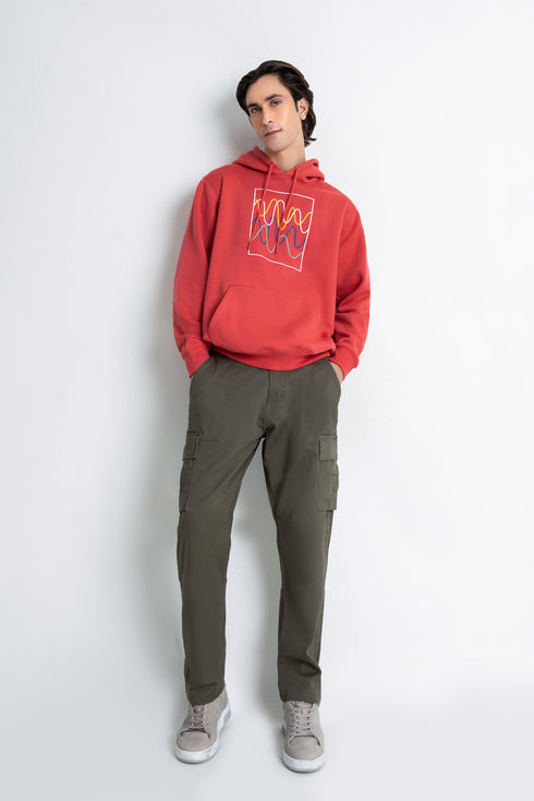 The Red Abstract Hoodie