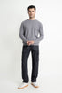 The Regular Fit Grey Cable Knit Sweater