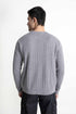 The Regular Fit Grey Cable Knit Sweater