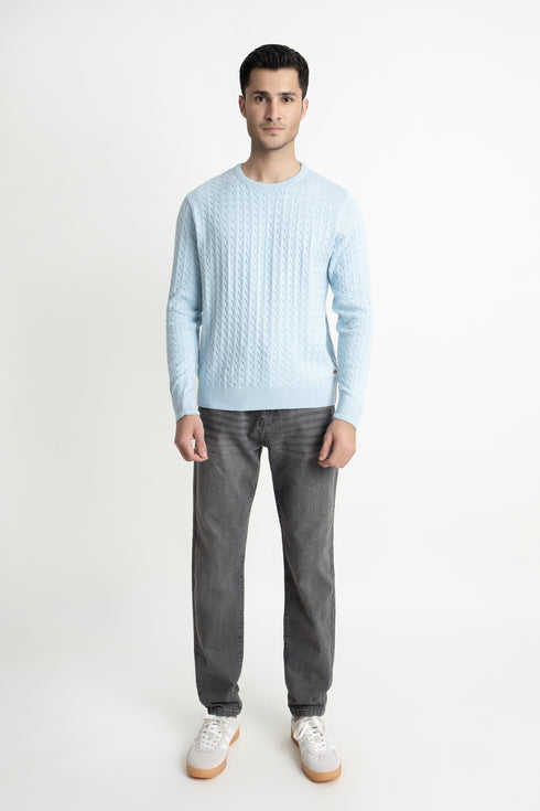 The Regular Fit Cable Knit Sweater