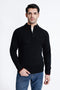 The Black Regular Fit Mock Neck Sweater