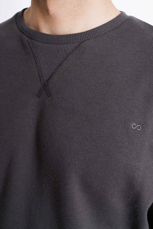 The Solid Grey Oversized Sweatshirt