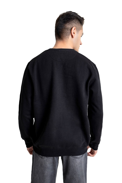 The Black Embroidered Sweatshirt